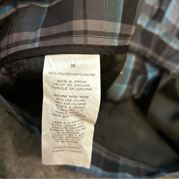 Hogan Plaid Flat Front Shorts 36W - Picture 6 of 9